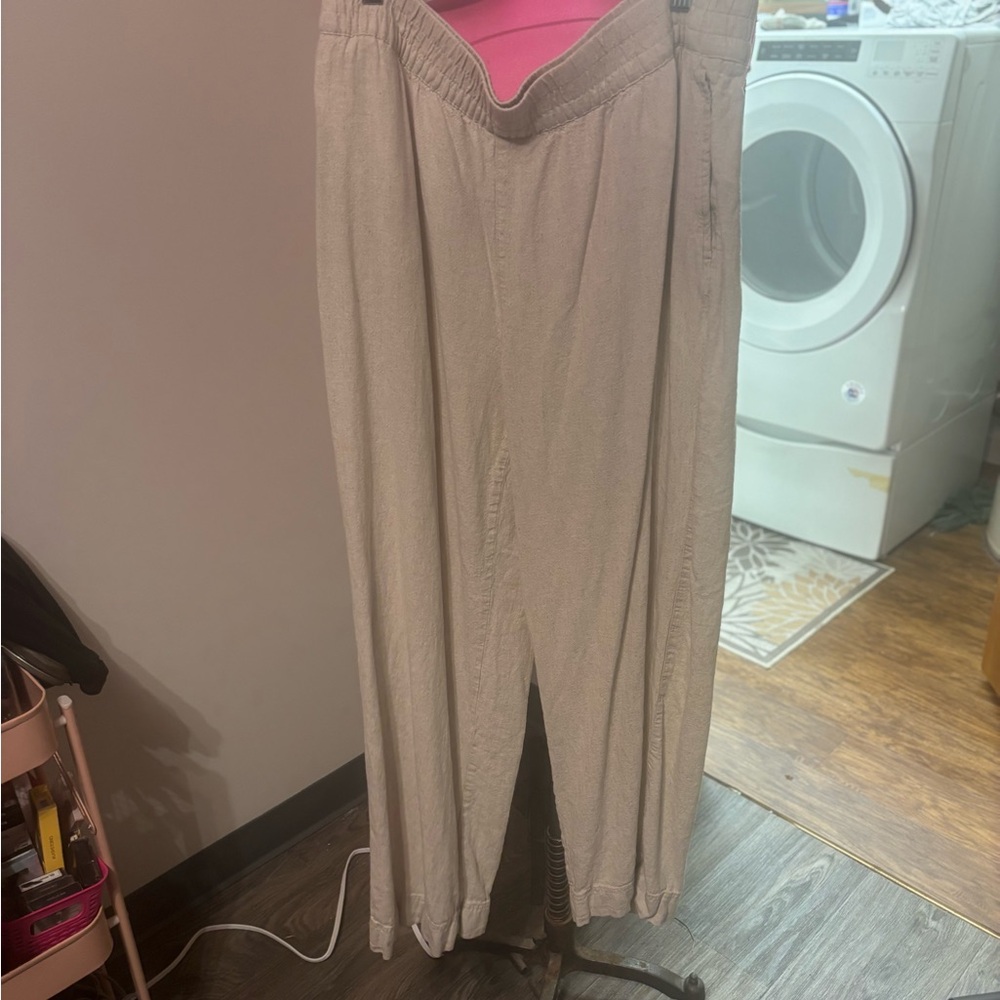 Old Navy High-Rise Wide Leg Pants - khaki XL Tall
